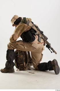 Photos Reece Bates Army Seal Team Poses kneeling whole body…